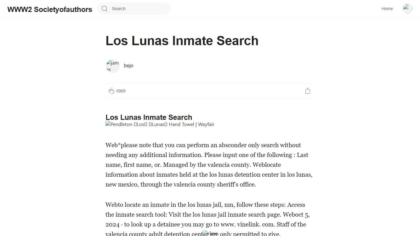 Los Lunas Inmate Search