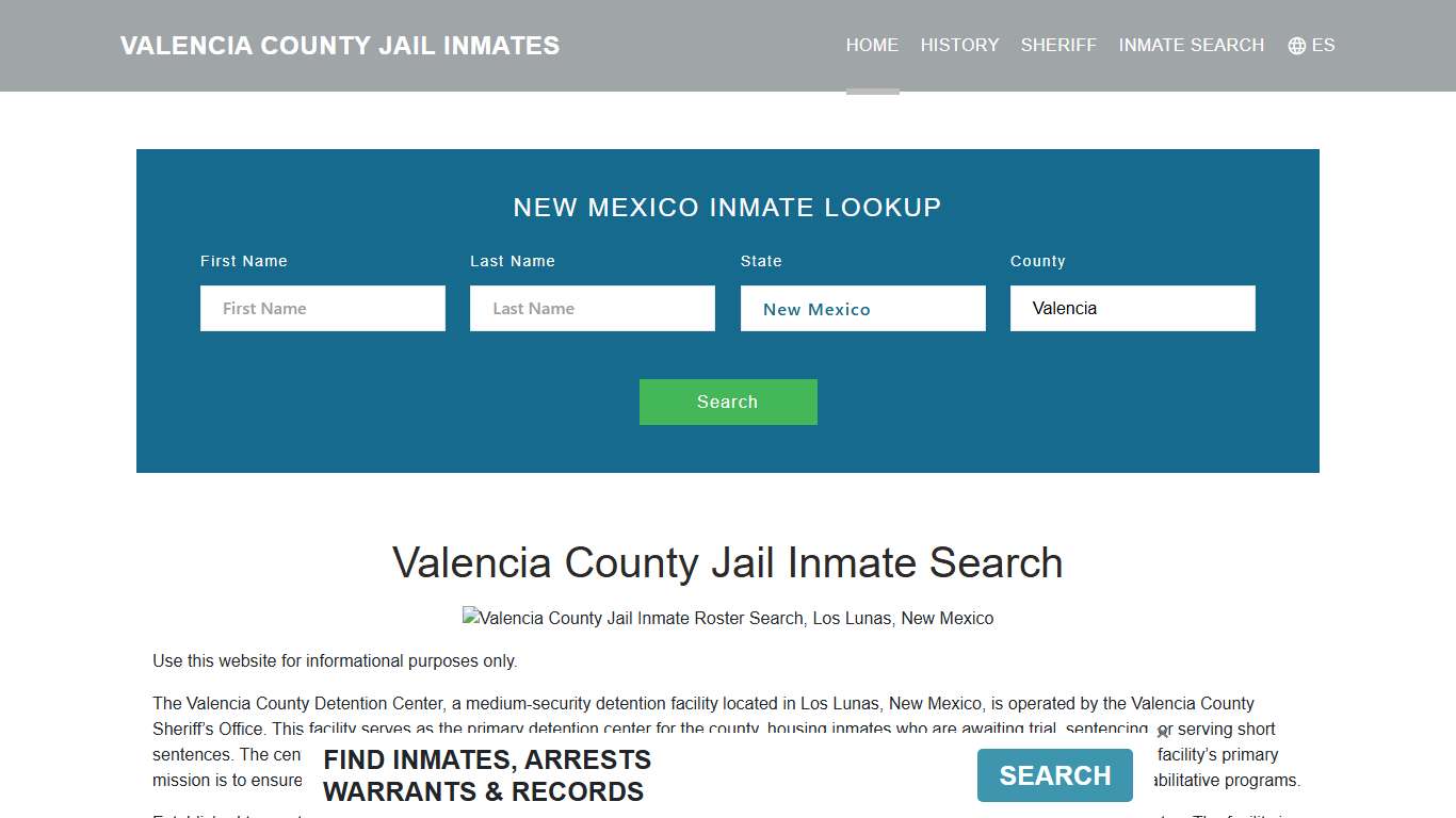 Valencia County Jail Inmate Roster Lookup, Los Lunas, NM